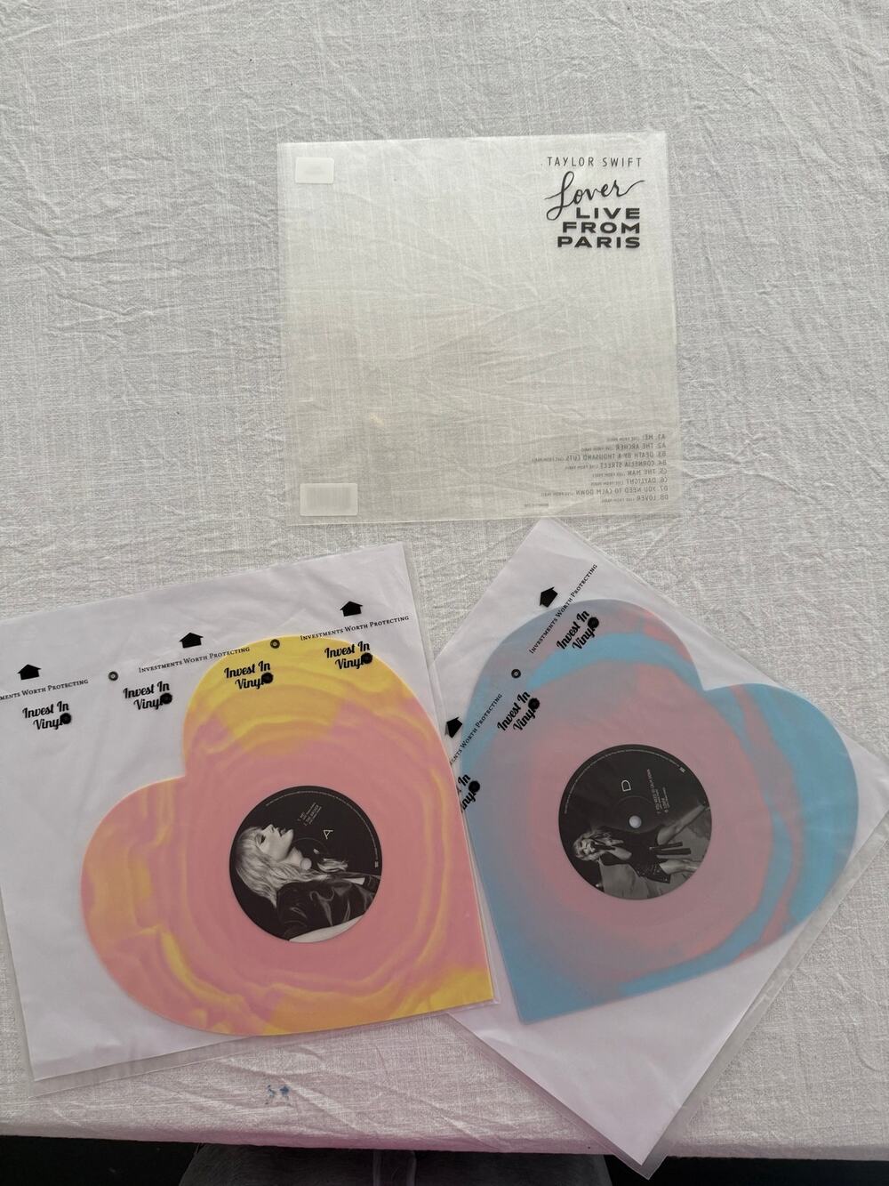 LLFP Lover Live From Paris heart shaped 2 LP vinyls record
